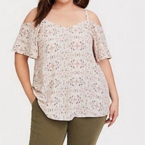 Torrid Cold Shoulder Strappy back top